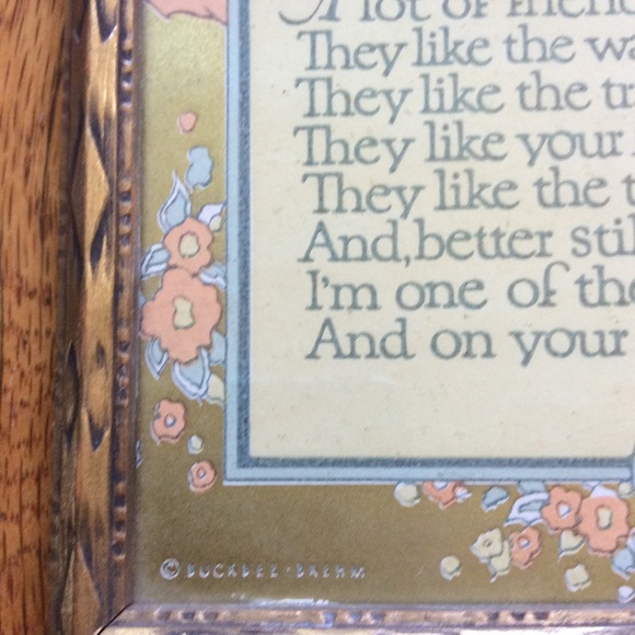 Vintage ‘Happy Birthday ‘ Print Circa 1930’s - Picture 6 of 8